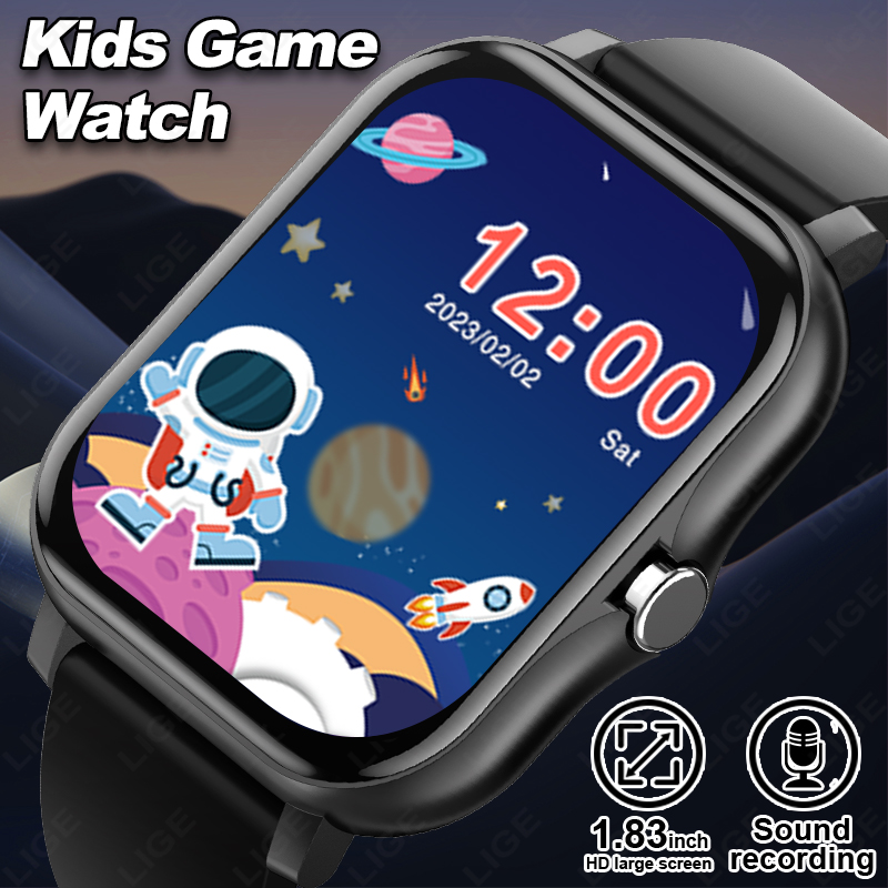Smartwatch Digital Watches For Boys - LIGE 2025 Audiobook Children Smartwatch Fashion