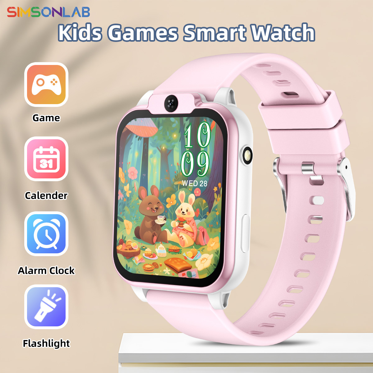 Smartwatch Watches For Girls - Children Smartwatch Study Partner Multifunctional Camera