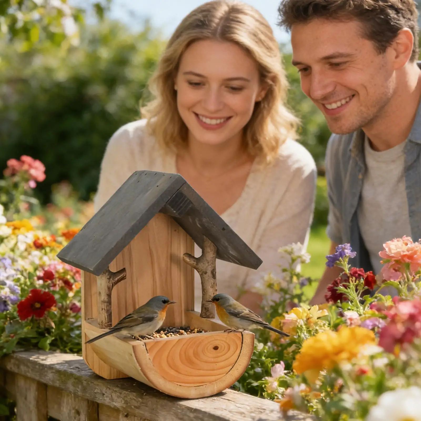 Wall Mount Wooden bird feeder  - Watch S 评论和价格