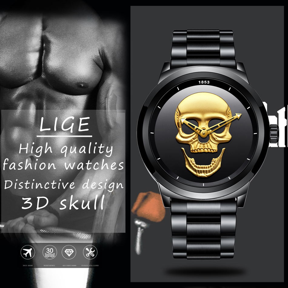 LIGE Sport Mens Watches Top Br - Smartwatch Watches For Men Brands 评论和价格