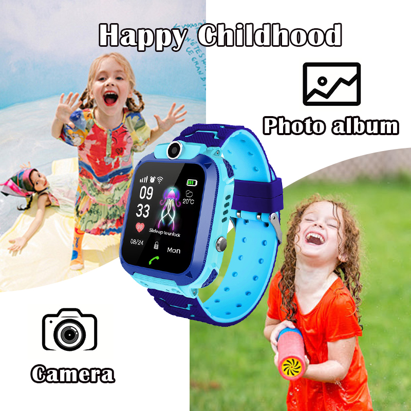 Q12B Kids Smart Watch with SOS - Smartwatch Watches For Kid Boy With Gps 评论和价格
