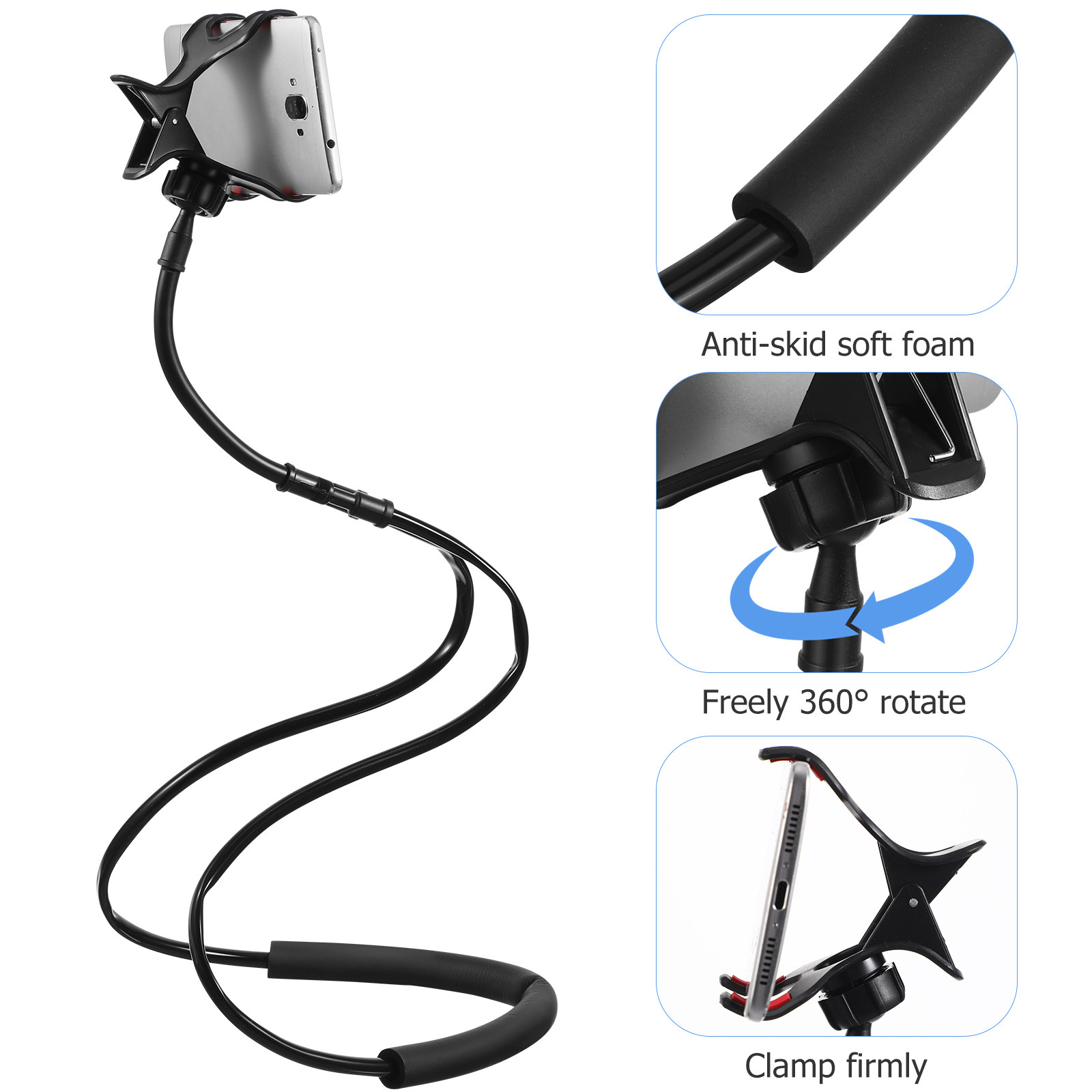 1Pcs Flexible Neck Hanging Pho - Watch S 评论和价格