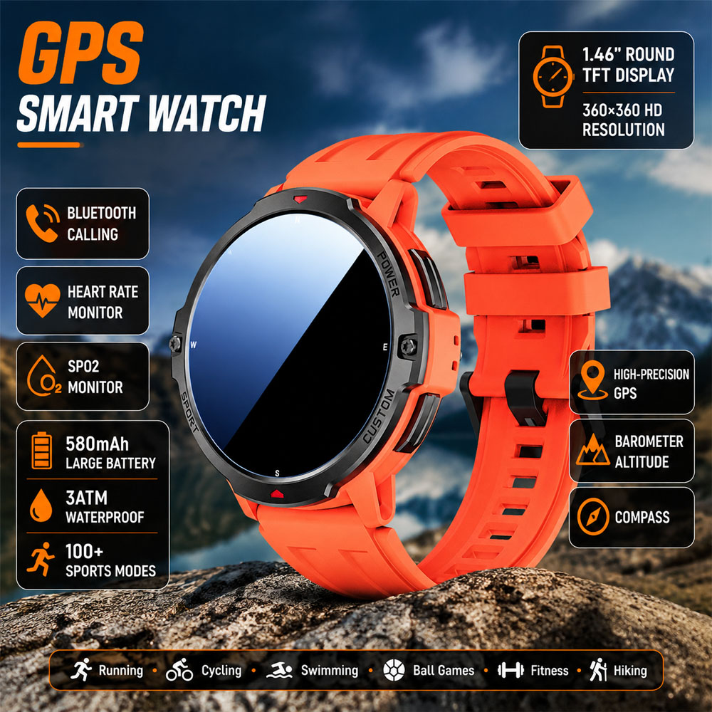 NEW 6-Axis Gyroscope Military  - Smartwatch Timex Watches For Men 评论和价格