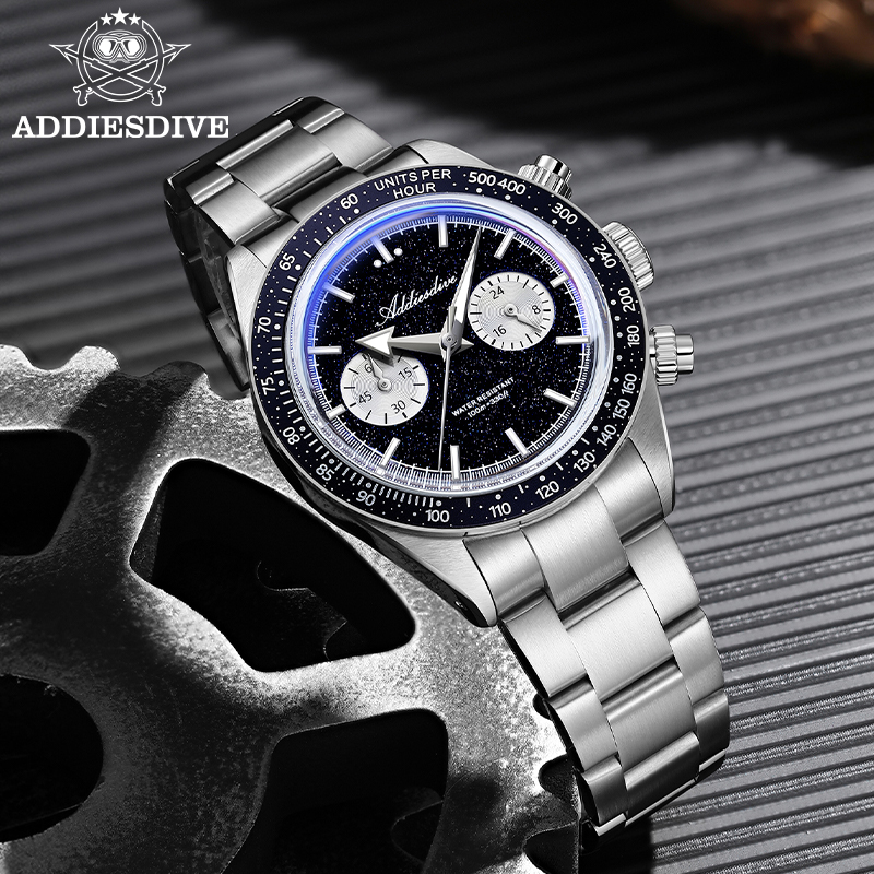 ADDIESDIVE Quartz Watches Men  - Watch Crown Pusher 评论和价格
