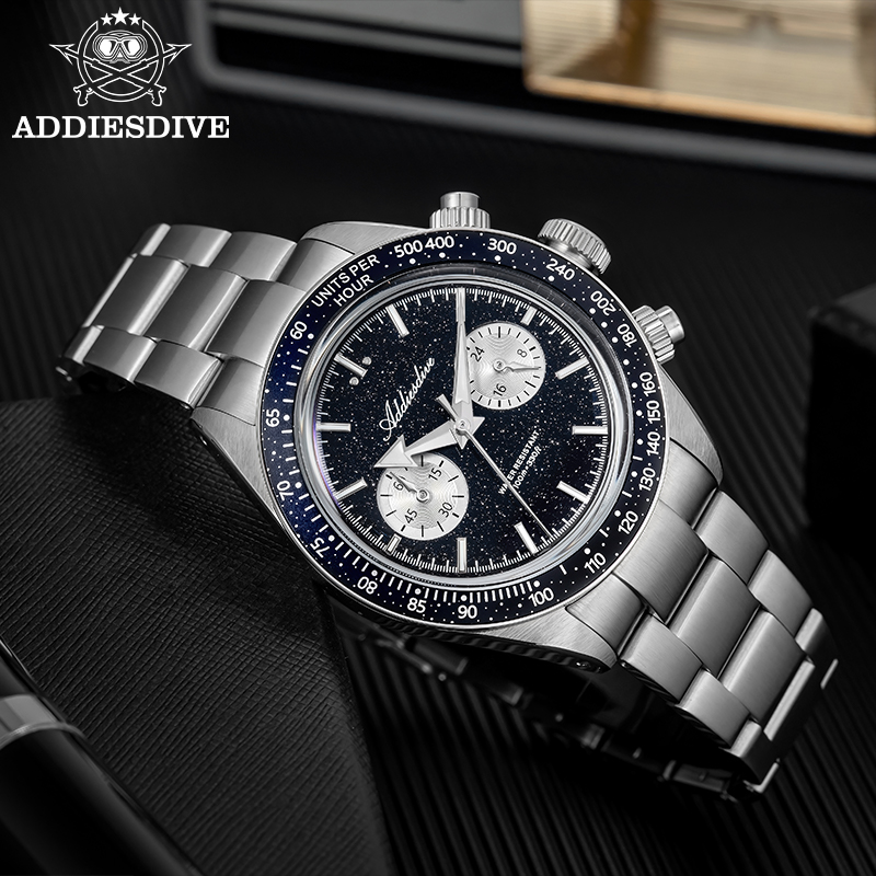 ADDIESDIVE Quartz Watches Men  - Watch Crown Pusher 评论和价格
