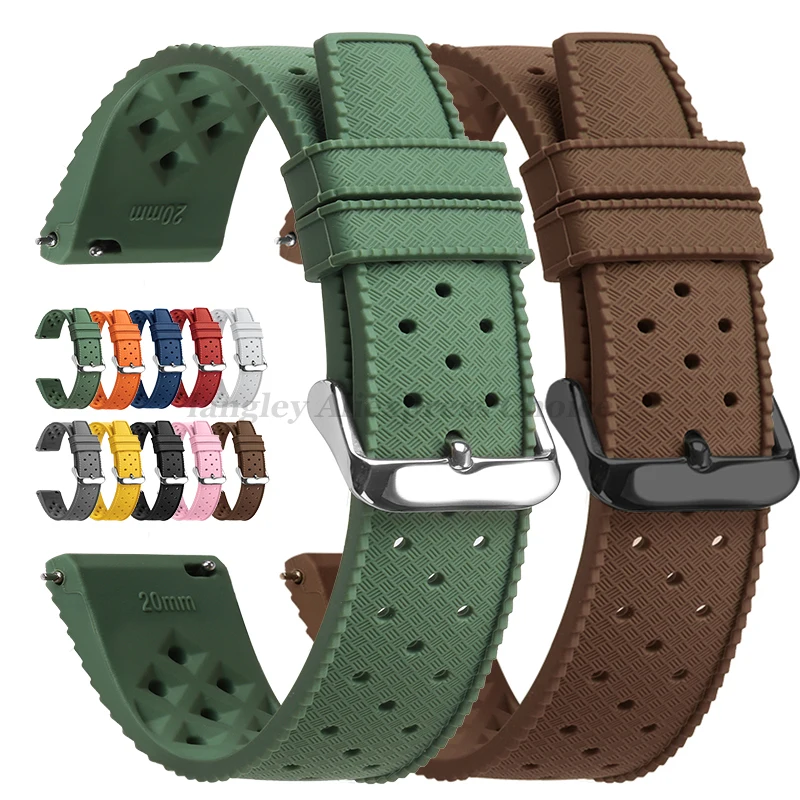 Tropical Silicone Watch Band Q - Citizen Watches Smartwatch 评论和价格