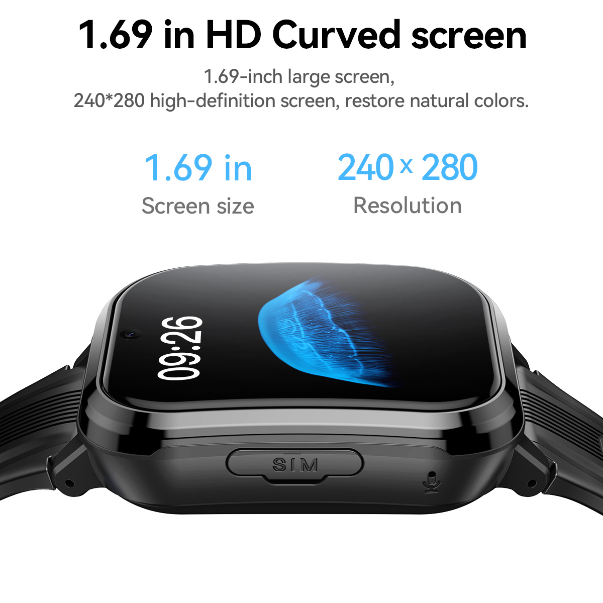 HOCO Y108 1.69inch HD LCD Curv - Smartwatch Watches For Kid Boy With Gps 评论和价格